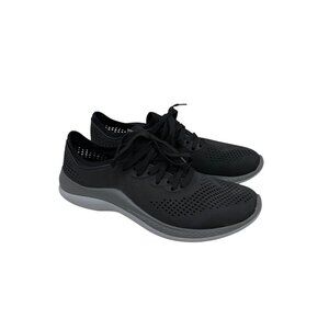 Crocs LiteRide 360 Black Pacer Lace Up Sneakers Shoes 206715 Mens size 9